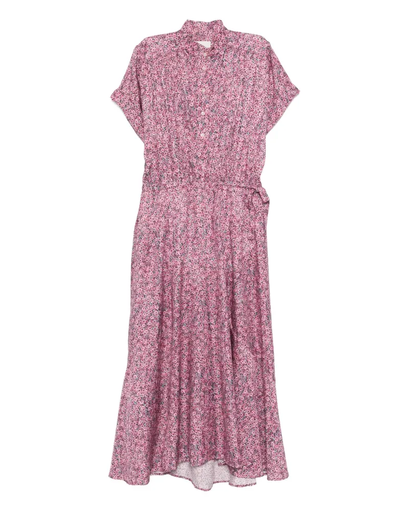Isabel Marant floral midi shirt dress - Rosa Rosa
