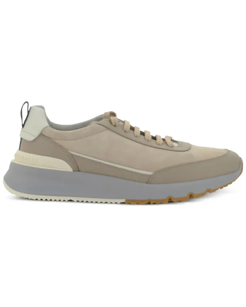 Brunello Cucinelli Sneakers mit Einsätzen - Braun Braun