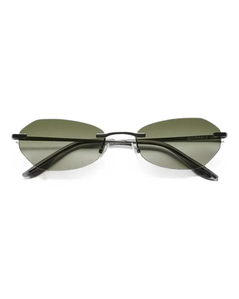 Our Legacy Rahmenlose Adorable Sonnenbrille mit geometrischem Gestell - Grau Grau
