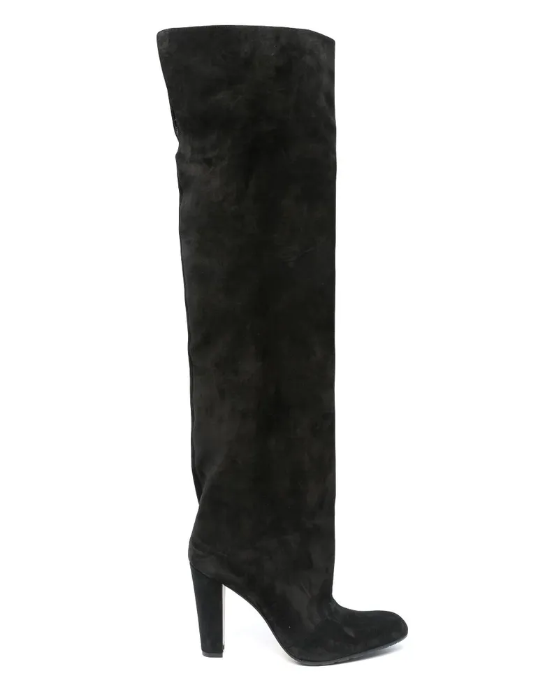 Manolo Blahnik Gardahi Stiefel 105mm - Schwarz Schwarz