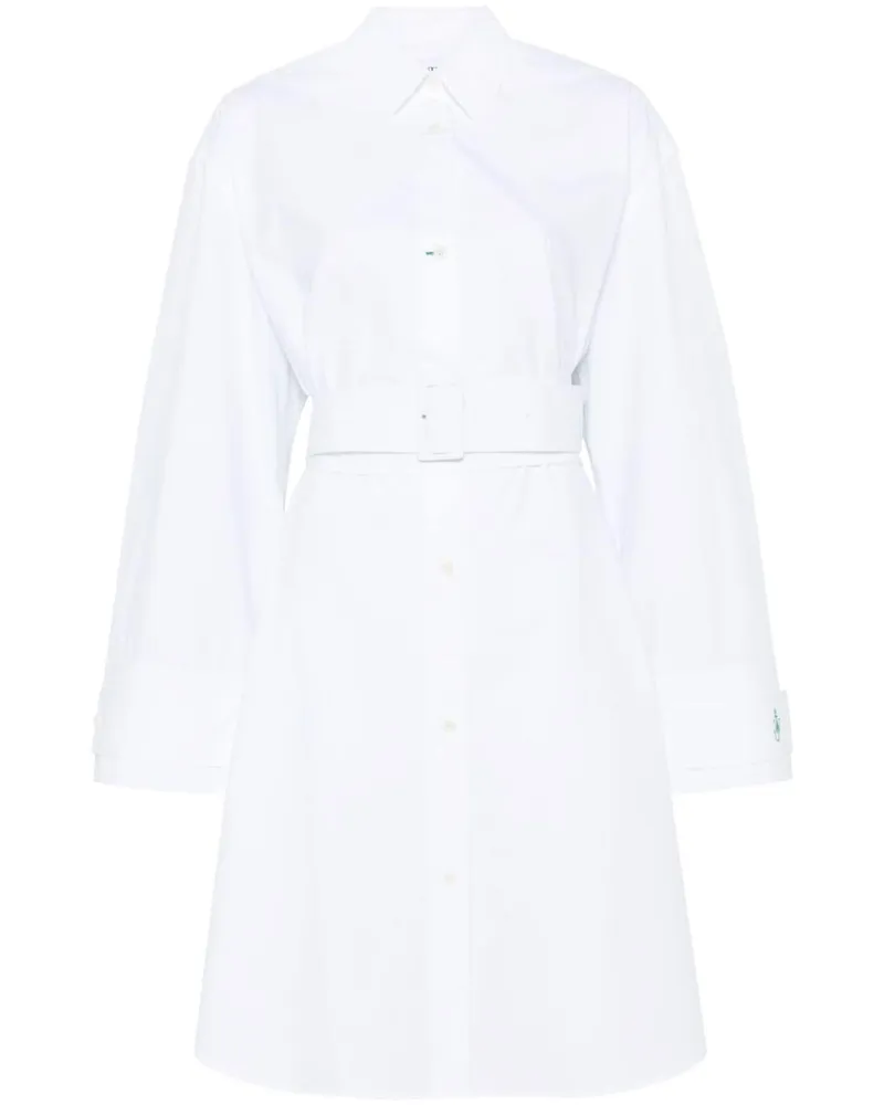 J.W.Anderson Double Wrap Hemdkleid - Weiß Weiß