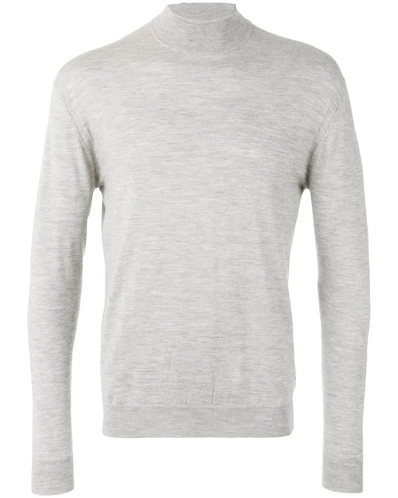 N.Peal Pullover mit Stehkragen - Grau Grau