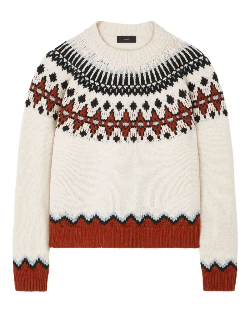 Alanui Pullover mit Fair-Isle-Muster - Weiß Weiß