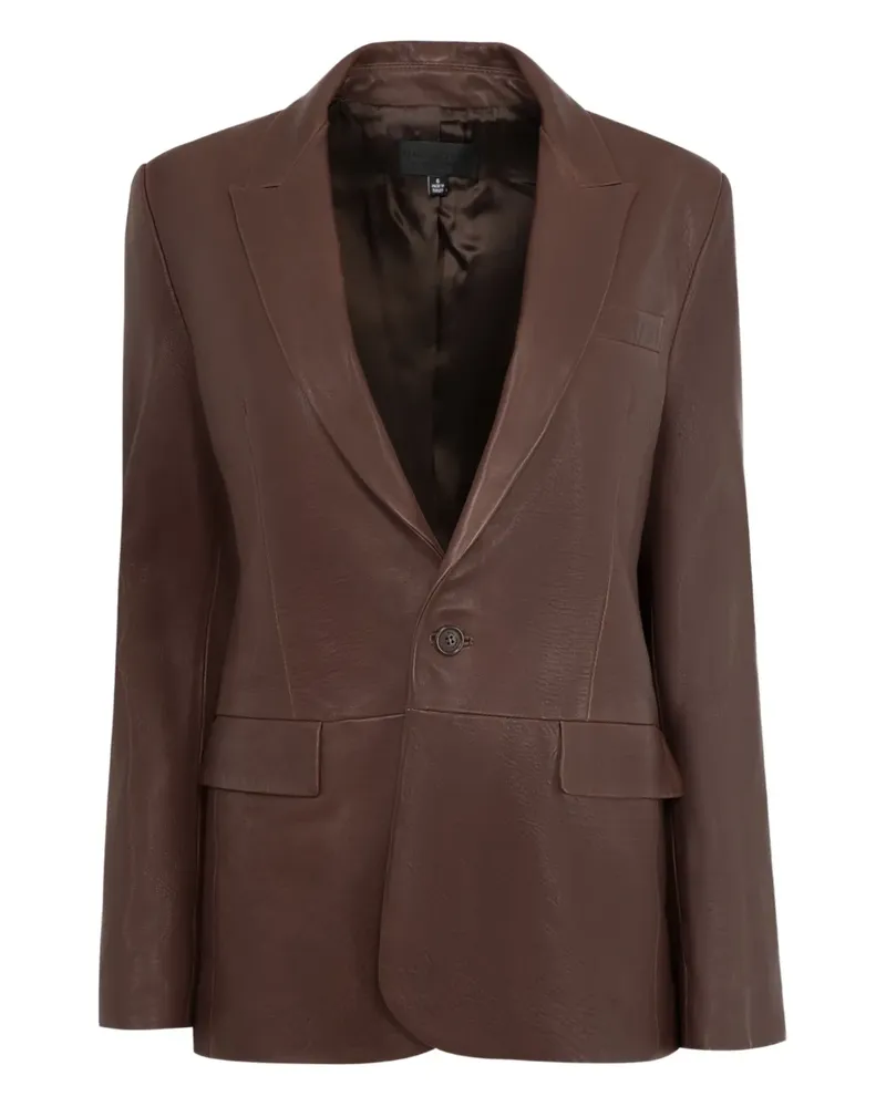 Nili Lotan Belmonde leather blazer - Braun Braun