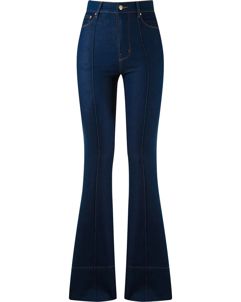 Amapô Jeans mit hohem Bund Blau