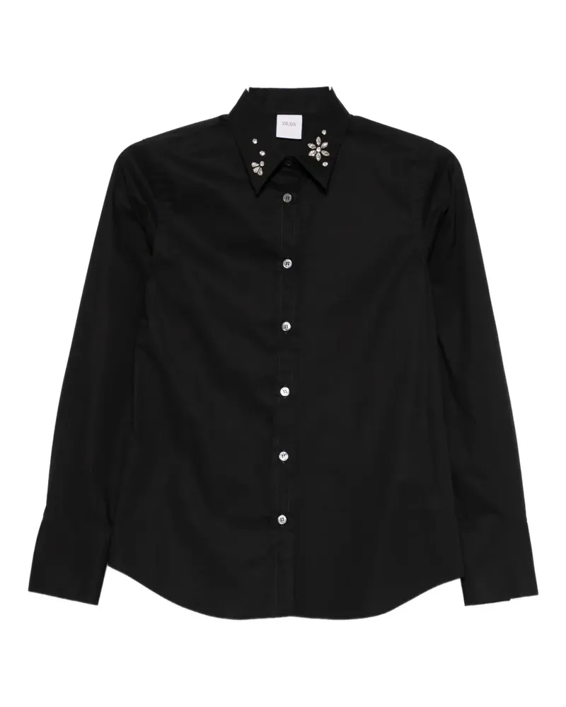 Caliban embellished long-sleeved shirt - Schwarz Schwarz