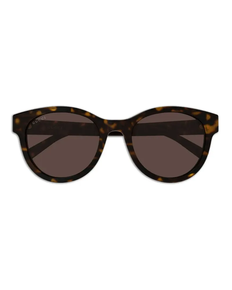 Gucci Sonnenbrille mit rundem Gestell - Braun Braun