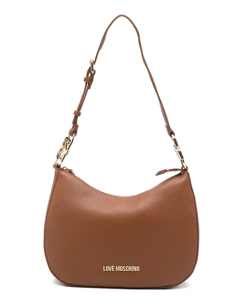 Moschino Schultertasche mit Logo - Braun Braun