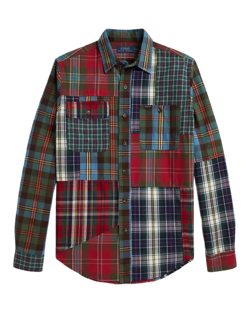 Ralph Lauren Kariertes Classic Fit Oxford-Hemd - Blau Blau