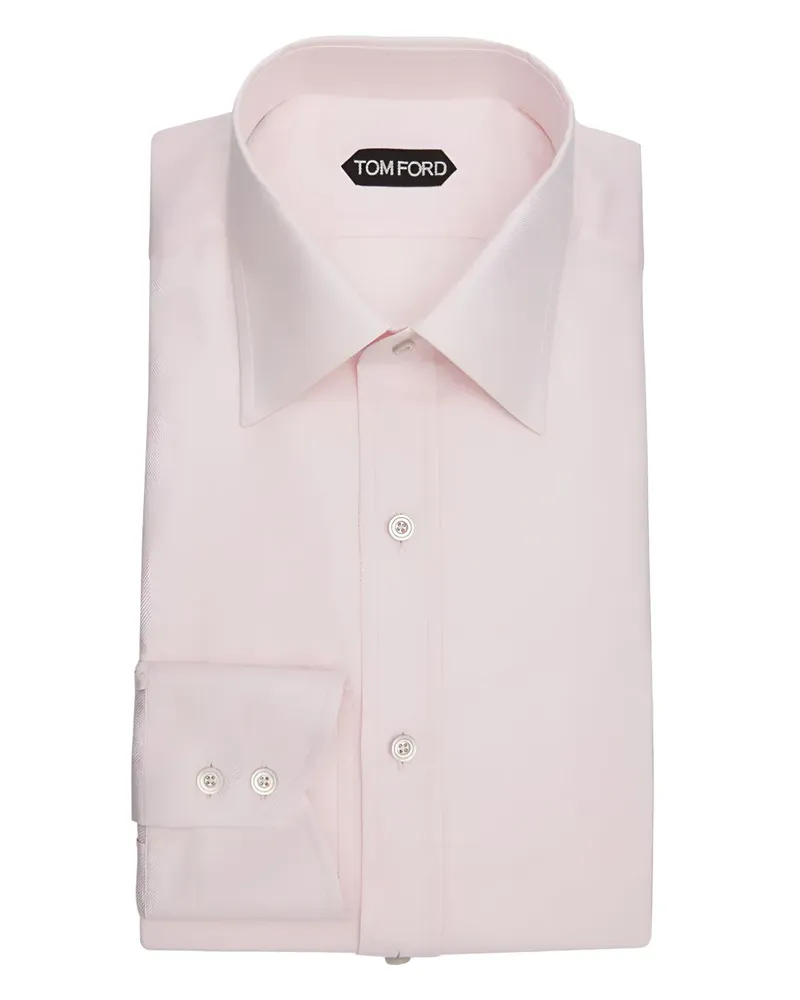 Tom Ford Hemd mit Knopfmanschetten - Rosa Rosa
