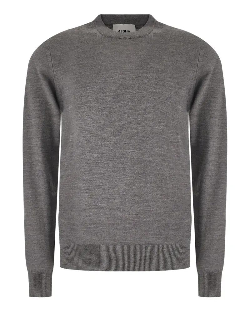 Alpha Studio fine-knit sweater - Grau Grau