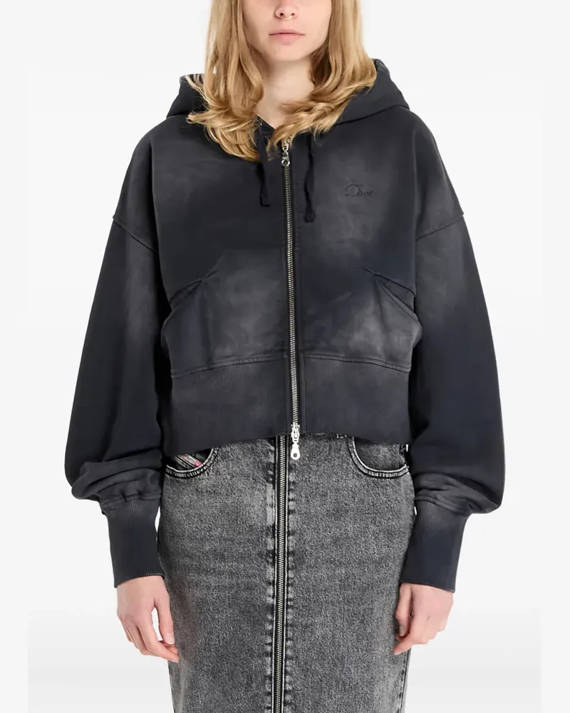Dime Cropped-Kapuzenjacke mit Reißverschluss - Grau Grau