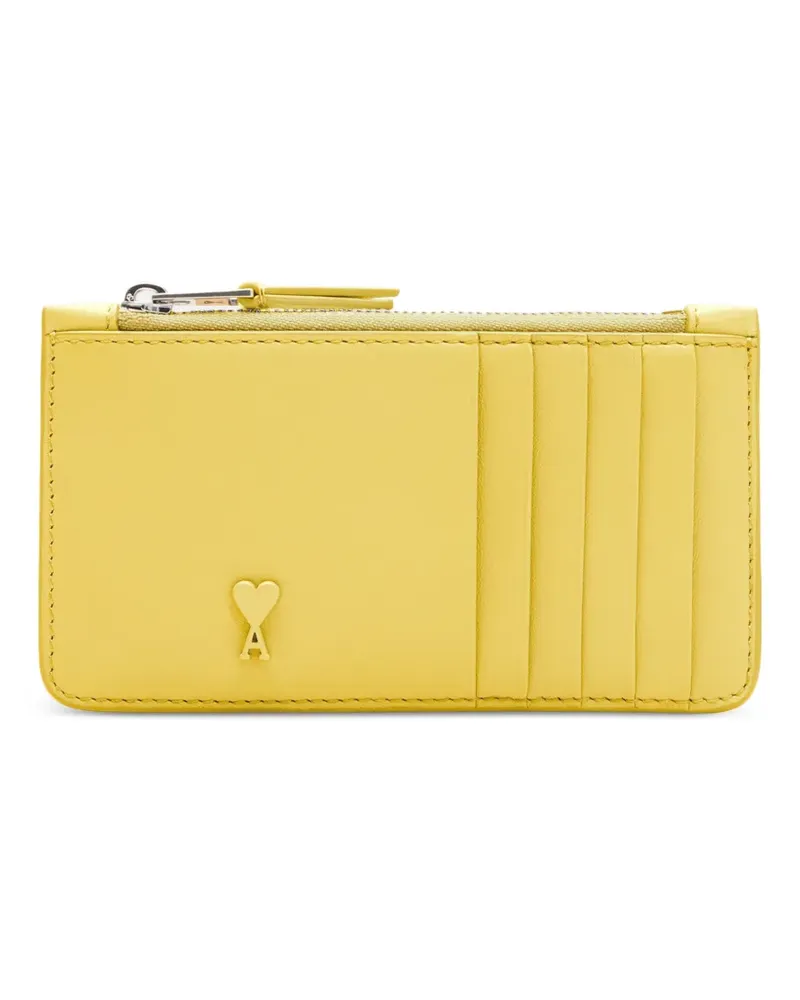 AMI Paris Ami de Coeur Kartenetui mit Reißverschluss - Gelb Gelb