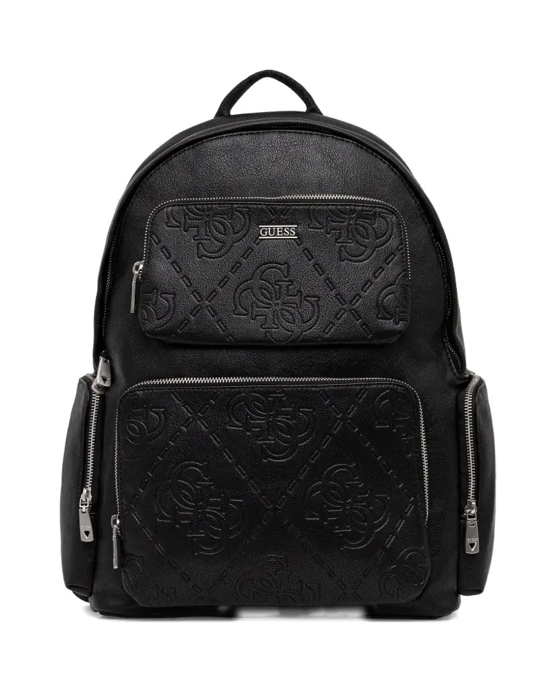 Guess Rucksack mit Reißverschluss - Schwarz Schwarz