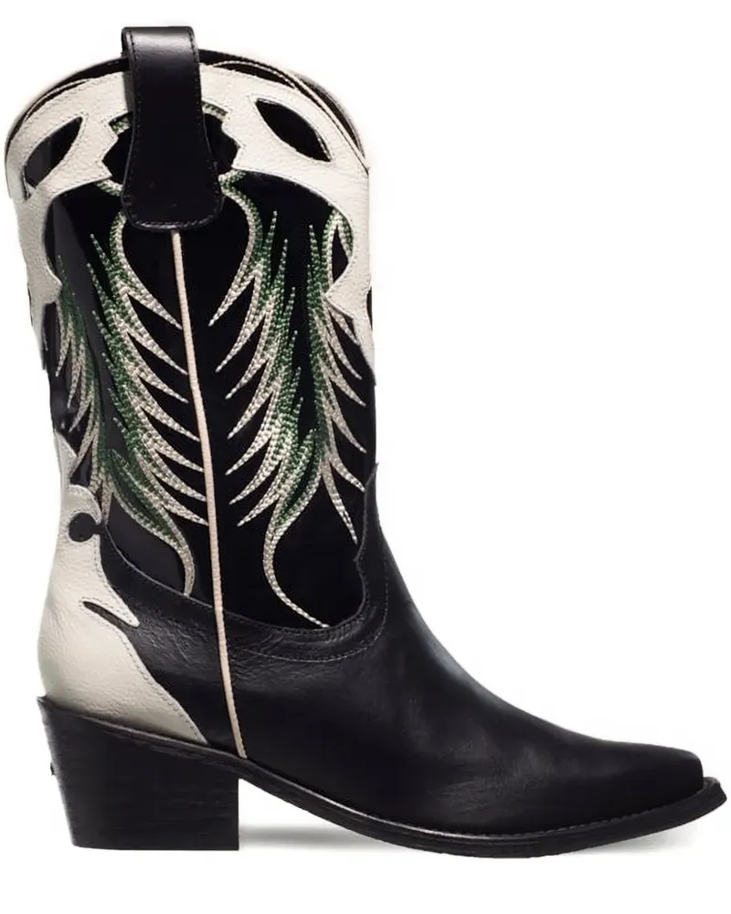 Johanna Ortiz Allure Stiefel mit Stickerei - Schwarz Schwarz