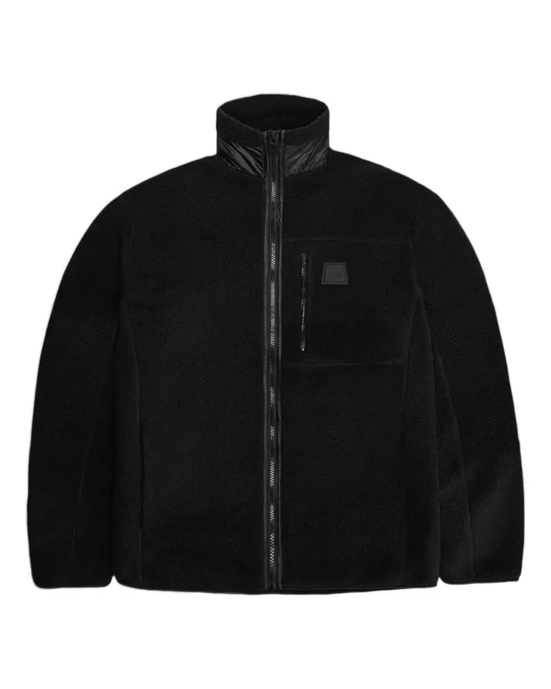RAINS Fleecejacke mit Einsätzen - Schwarz Schwarz