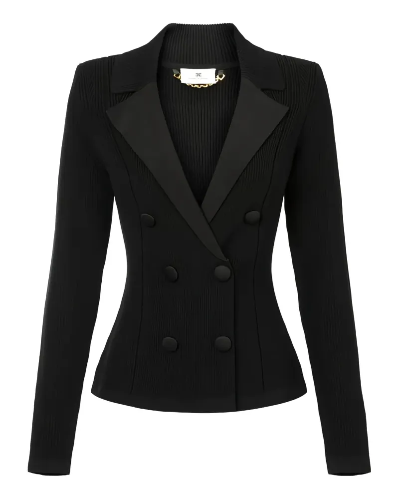 Elisabetta Franchi Gestrickte Cabanjacke - Schwarz Schwarz