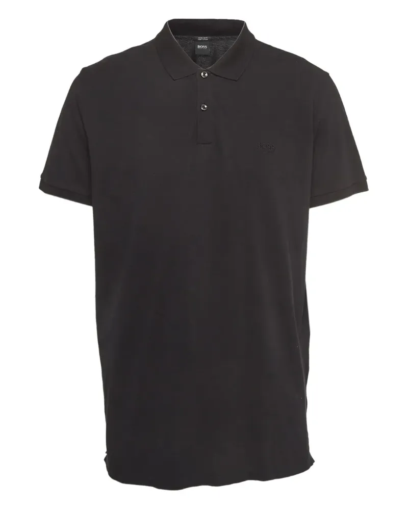 HUGO BOSS Pre-owned Piqué-Poloshirt - Schwarz Schwarz