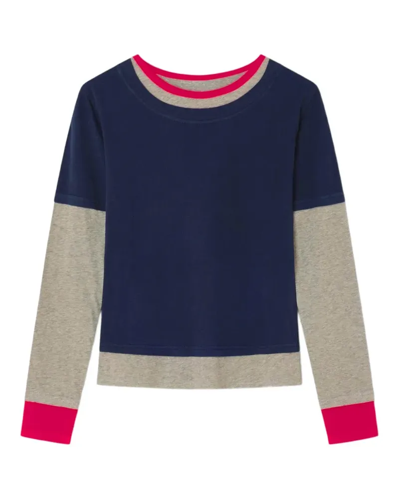 GIMAGUAS Triple Tee Langarmshirt - Blau Blau