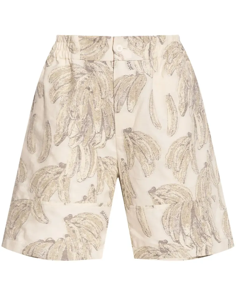 Jacquemus Shorts mit grafischem Print - Nude Nude