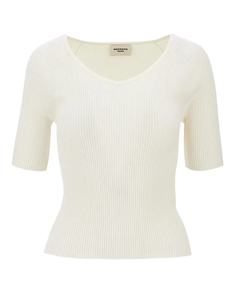 Max Mara Gerippter Strickpullover - Nude Nude