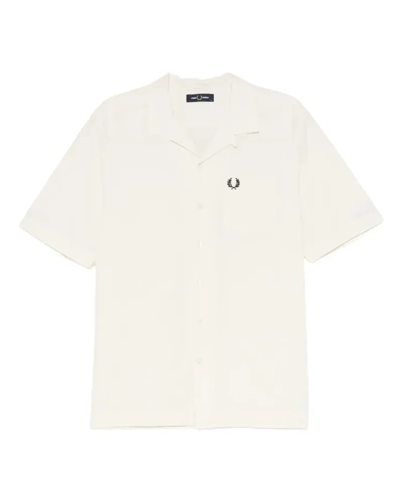 Fred Perry Seersucker-Hemd mit Reverskragen - Nude Nude
