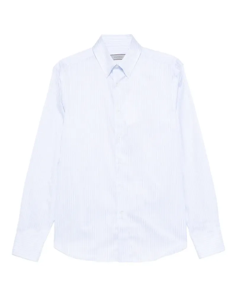 Canali long-sleeve shirt - Weiß Weiß
