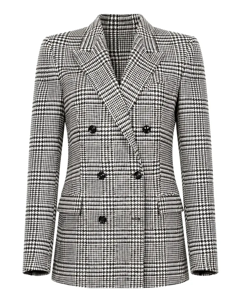 Tagliatore Prince of Wales check double-breasted blazer - Weiß Weiß
