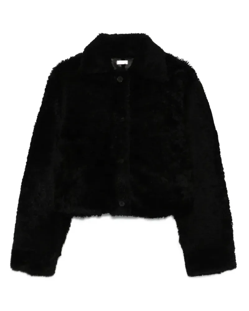 UTZON Jenay Jacke aus Shearling - Schwarz Schwarz