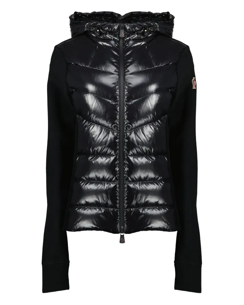 Moncler Cardigan mit Kapuze - Schwarz Schwarz