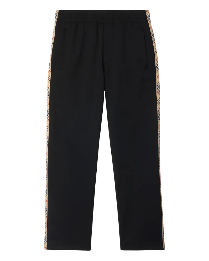Burberry Jogginghose mit Vintage Check-Besatz - Schwarz Schwarz