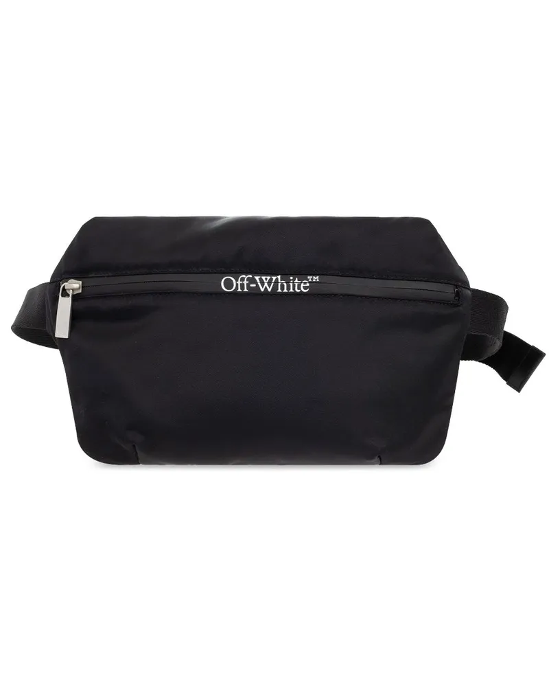OFF-WHITE Gürteltasche mit Logo-Print - Schwarz Schwarz