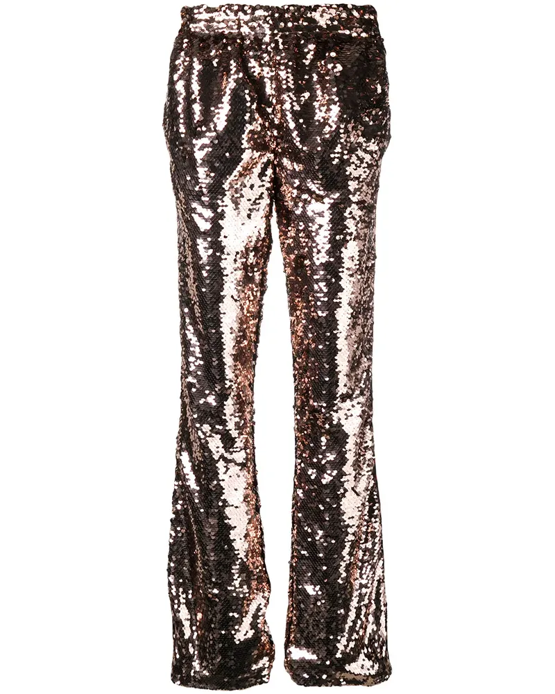 Faith Connexion Ausgestellte Paillettenhose - Metallic Metallic