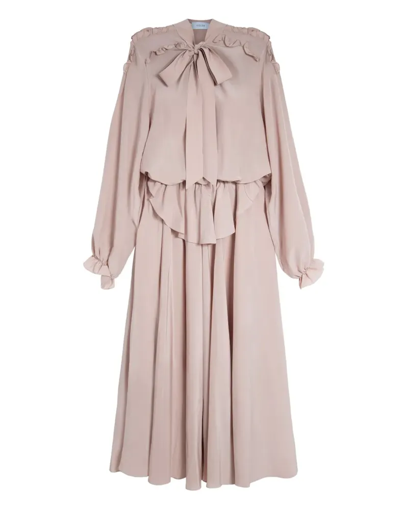 ISOLDA Dandara Midikleid aus Seide - Nude Nude
