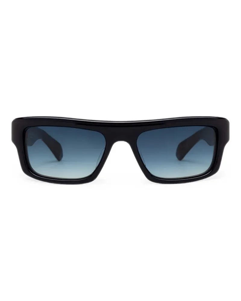Jacques Marie Mage Cleavon Sonnenbrille mit eckigem Gestell - Schwarz Schwarz