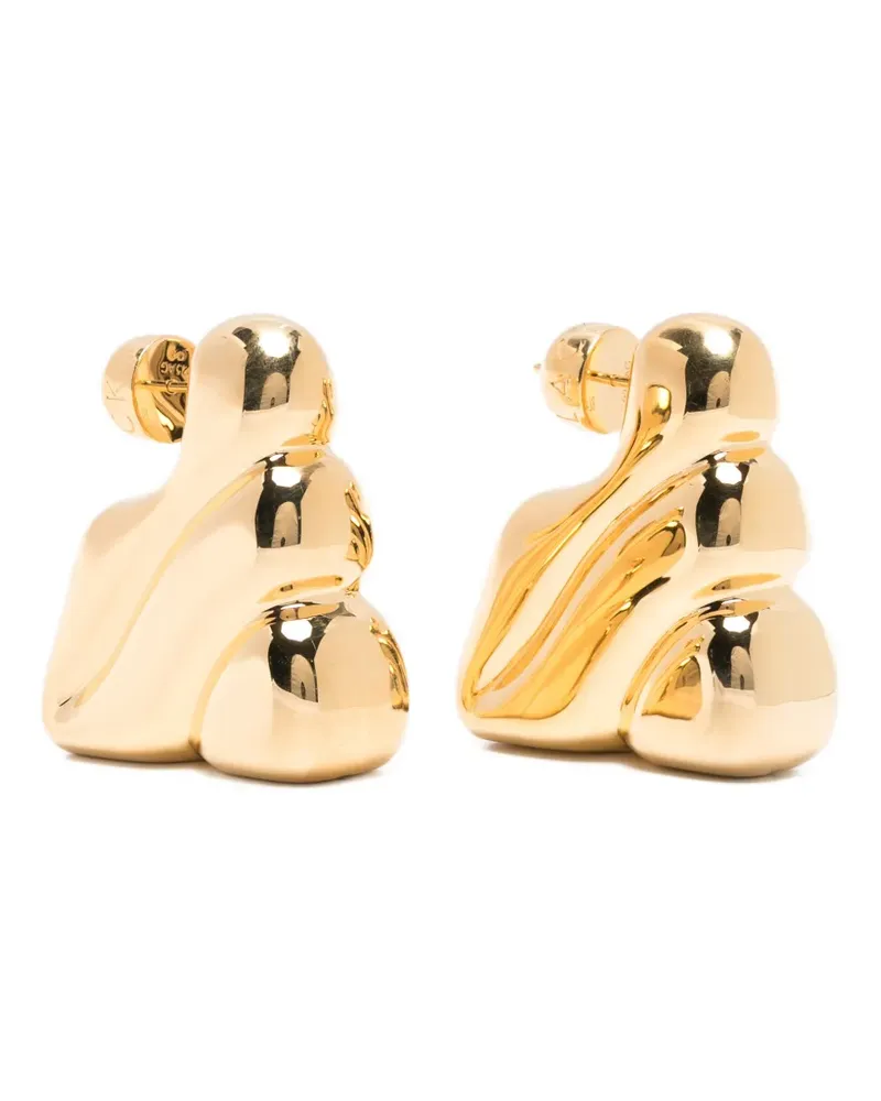 Maria Black medium Bogota wavy earrings - Gold Gold