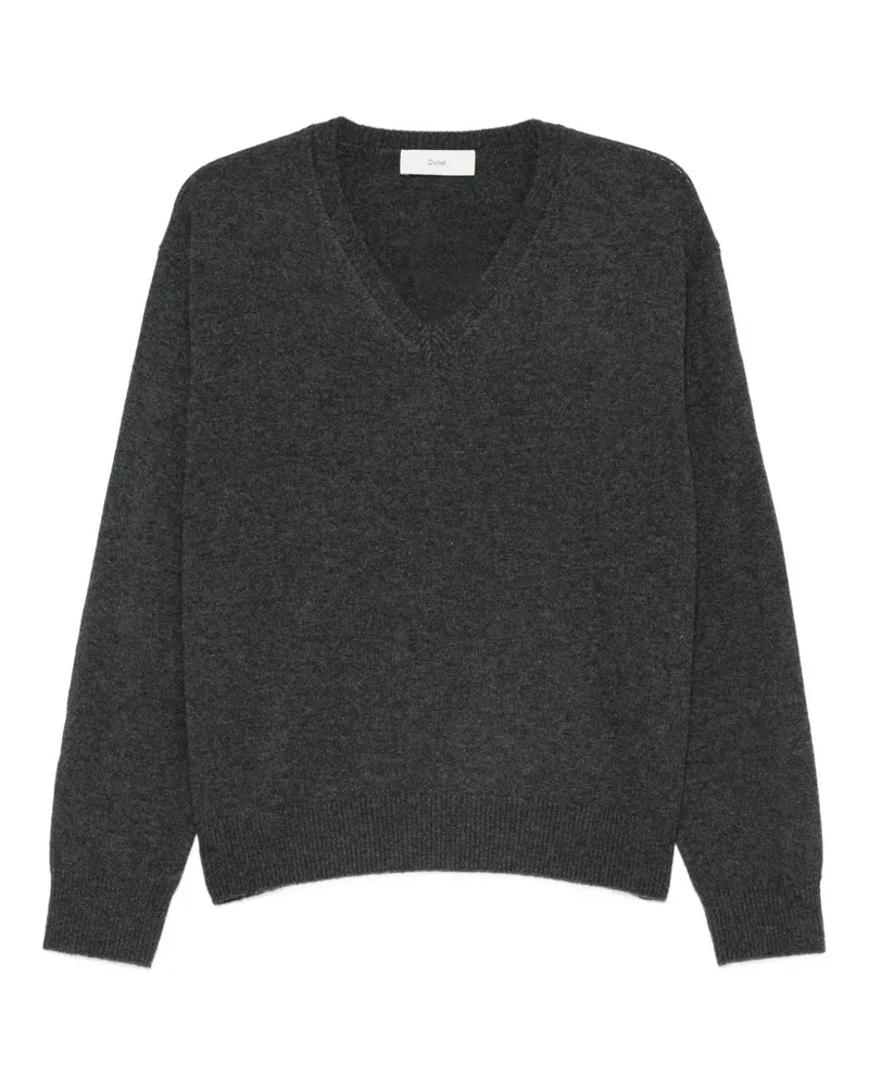 Dunst Pullover mit V-Ausschnitt - Grau Grau