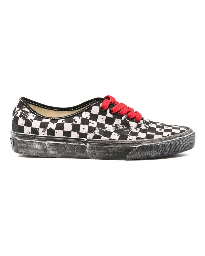 Vans Distressed-Sneakers mit Schachbrettmuster - Schwarz Schwarz