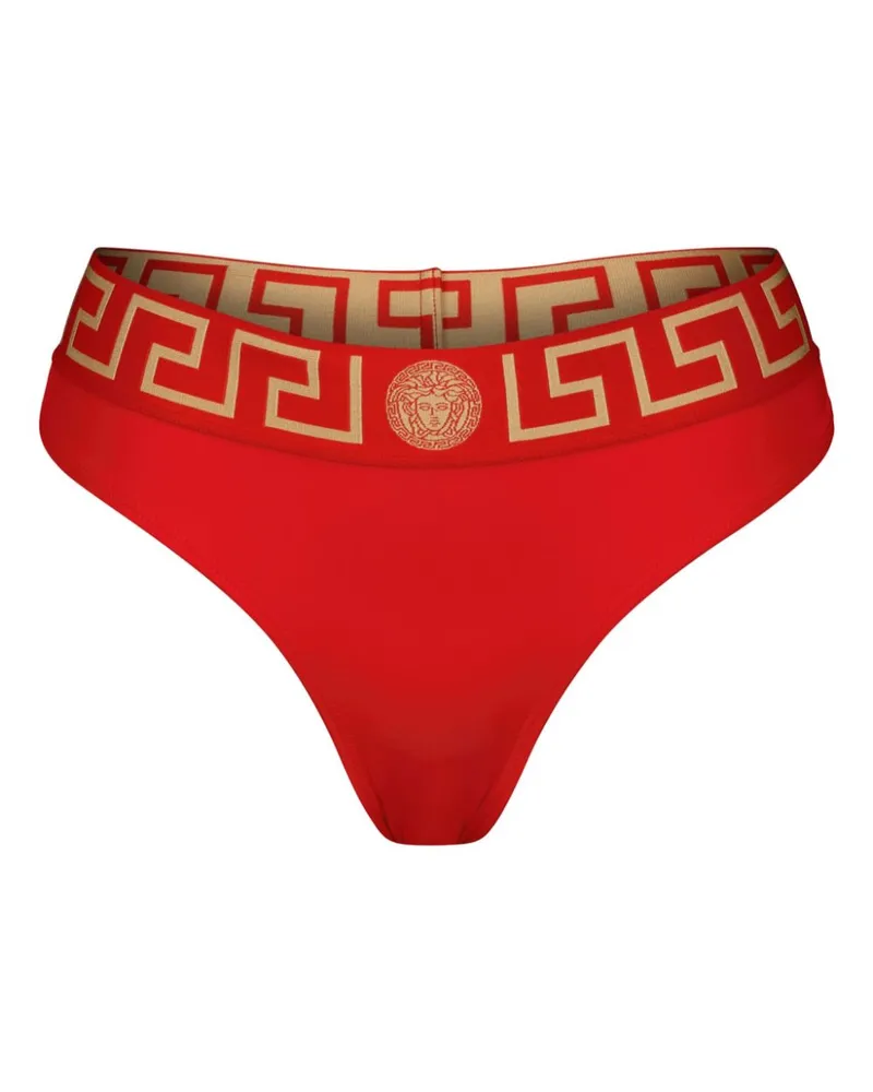 Versace Greca Border Bikinihöschen - Rot Rot