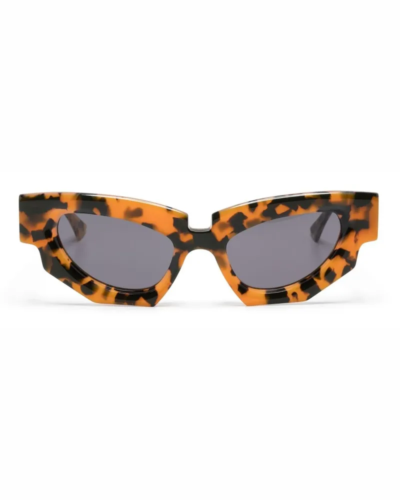 KUBORAUM Sonnenbrille in Schildpattoptik Orange