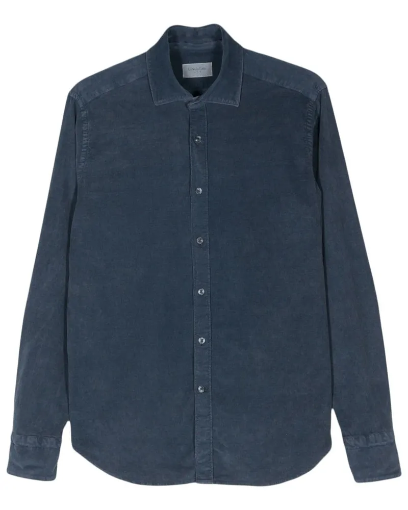 Tintoria Mattei Hemd aus Cord - Blau Blau