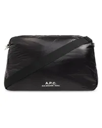 A.P.C. Gesteppte Schultertasche Schwarz