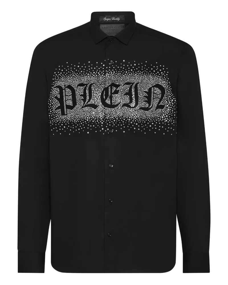 Philipp Plein Sugar Daddy Hemd mit Strass - Schwarz Schwarz