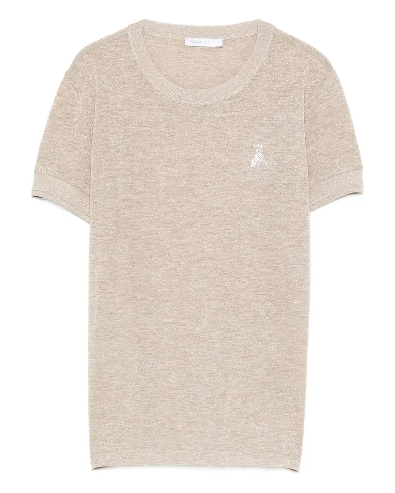 Patrizia Pepe Klassisches T-Shirt - Nude Nude