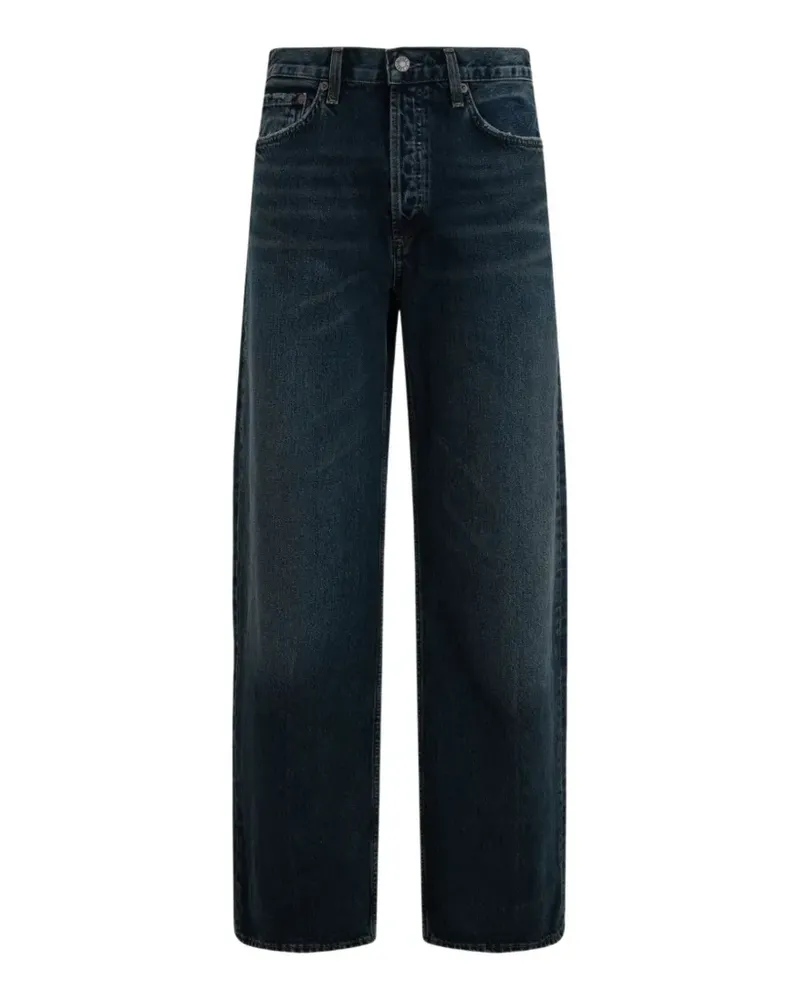 AGOLDE Ausgeblichene Wide-Leg-Jeans - Blau Blau