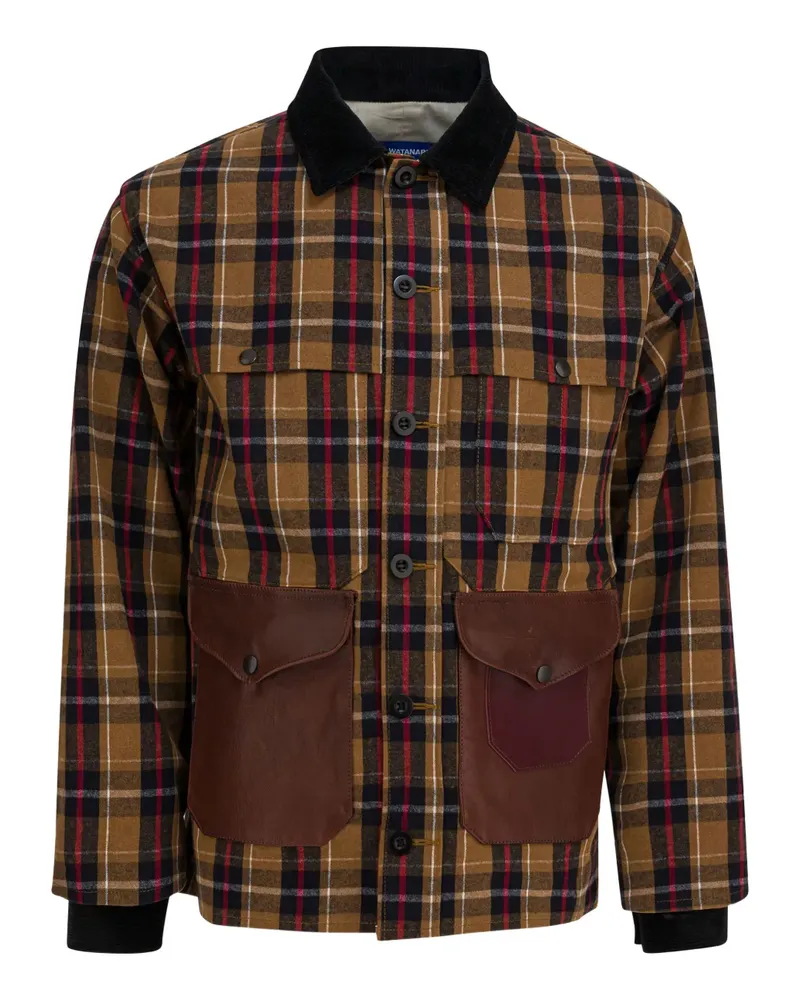 Junya Watanabe plaid-pattern jacket - Braun Braun