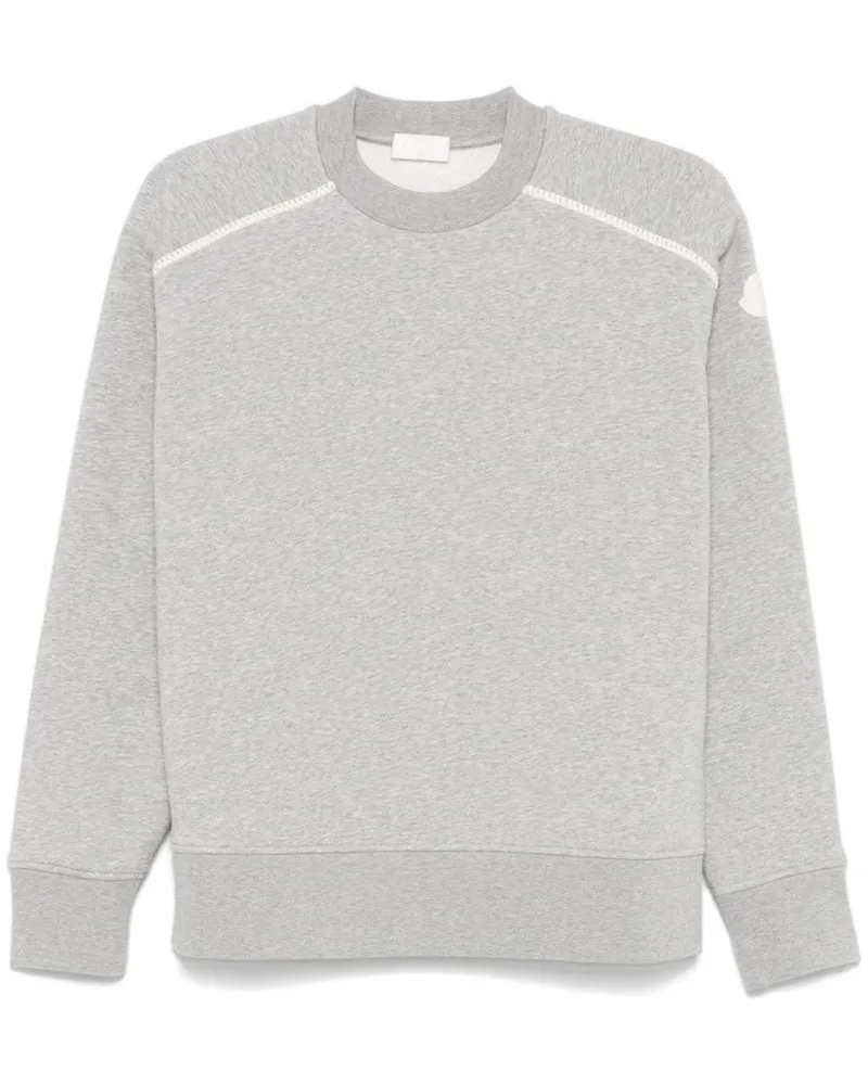 Moncler Sweatshirt mit meliertem Effekt - Grau Grau