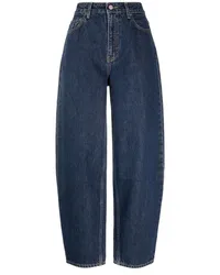 Ganni Stary Jeans mit hohem Bund Blau