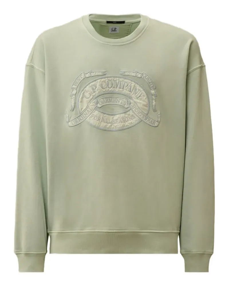 C.P. Company Sweatshirt mit Logo - Grün Grün