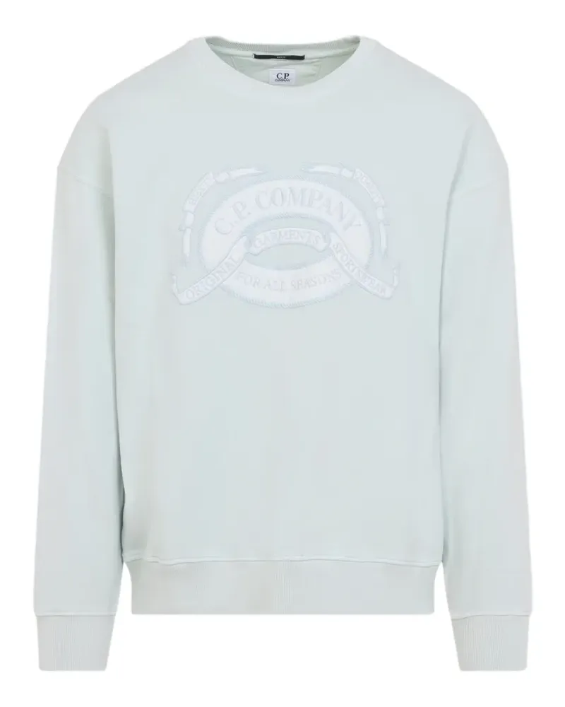 C.P. Company Sweatshirt mit Logo - Grün Grün
